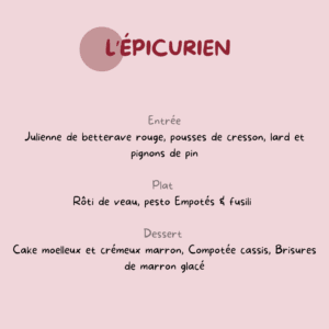 L'Epicurien - Semaine 02 - 05 janvier 2026