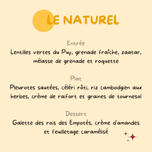 Le Naturel - Semaine 3 - 15 Janvier 2024